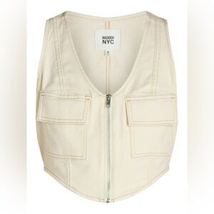 Madden NYC Cream Crop Top